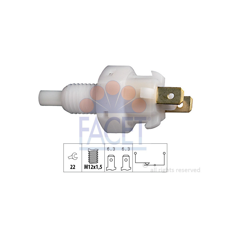 Interrupteur des feux stop FACET