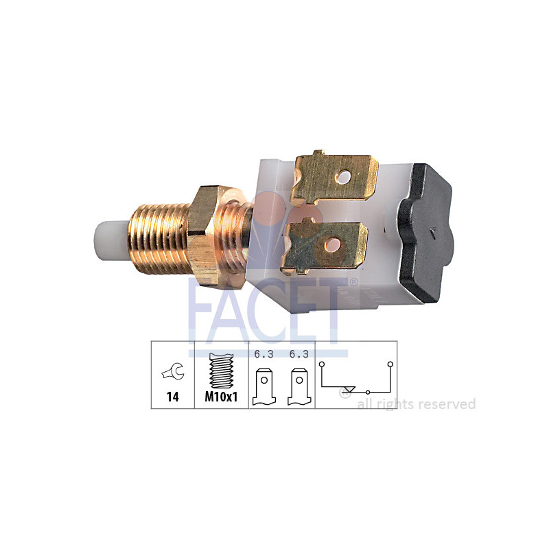 Interrupteur des feux stop FACET