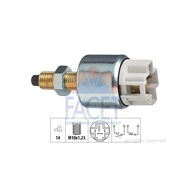 Interrupteur des feux stop FACET