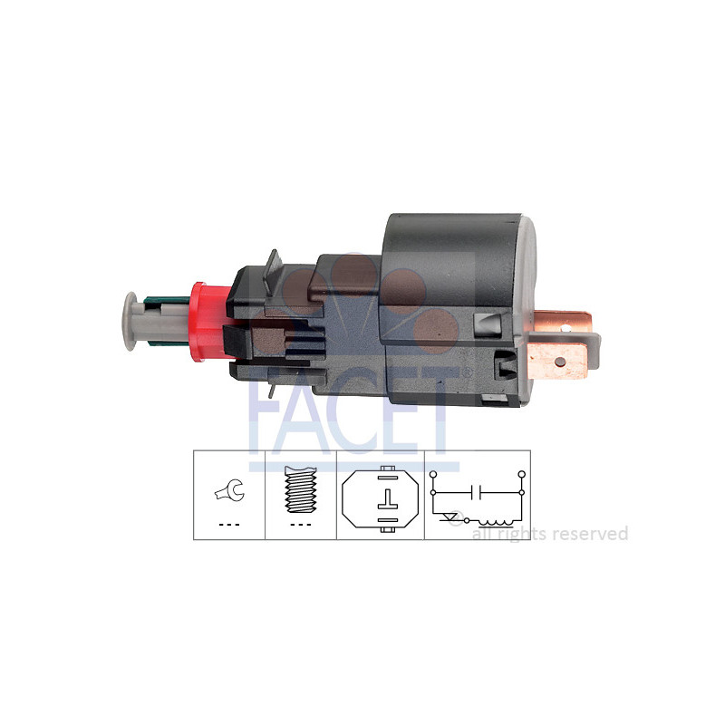 Interrupteur des feux stop FACET