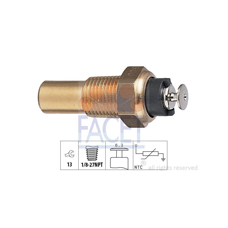 Sonde de température (liquide de refroidissement) FACET