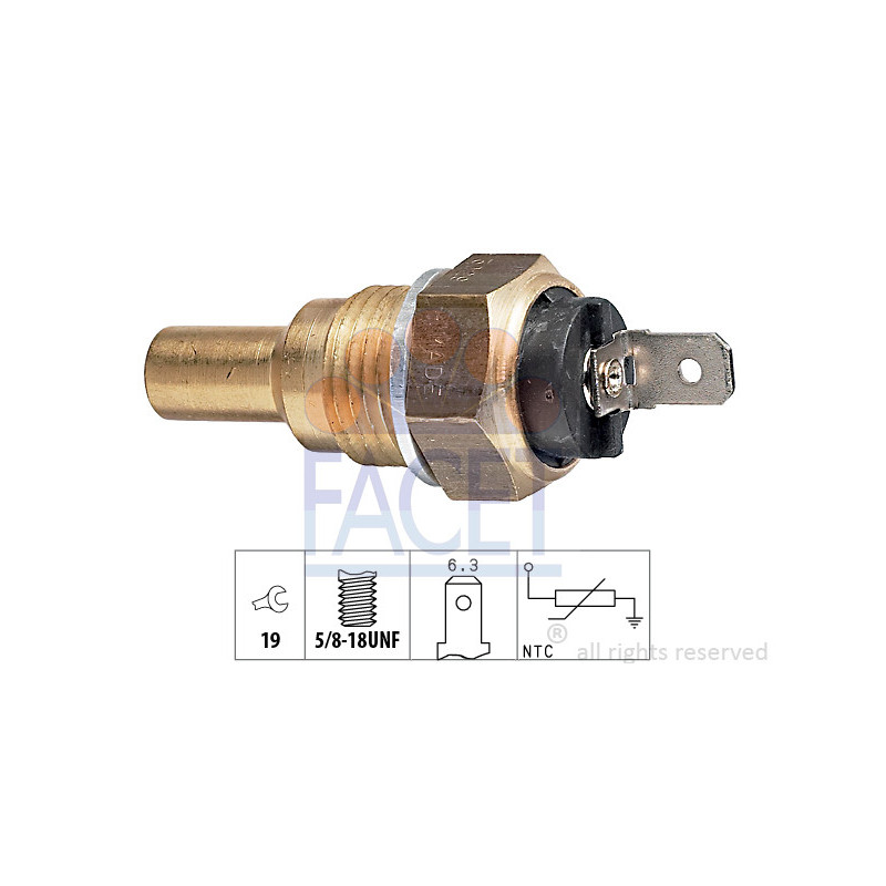 Sonde de température (liquide de refroidissement) FACET