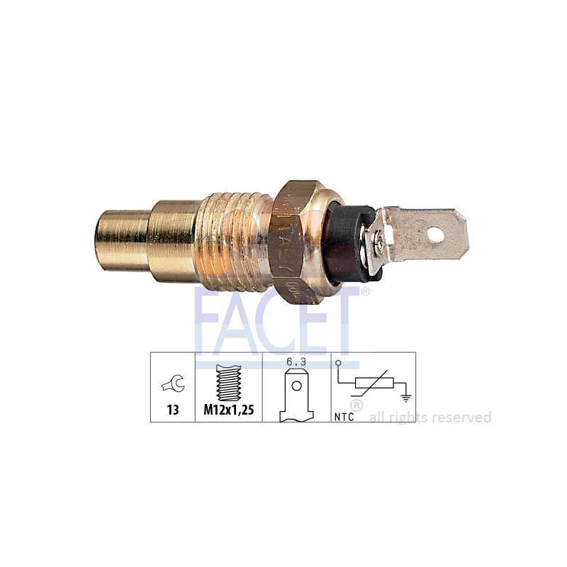 Sonde de température (liquide de refroidissement) FACET