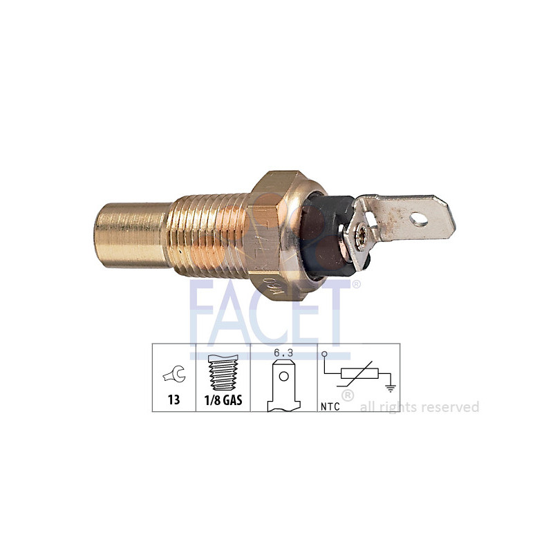 Sonde de température (liquide de refroidissement) FACET