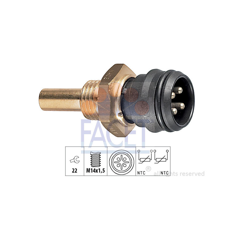 Sonde de température (liquide de refroidissement) FACET
