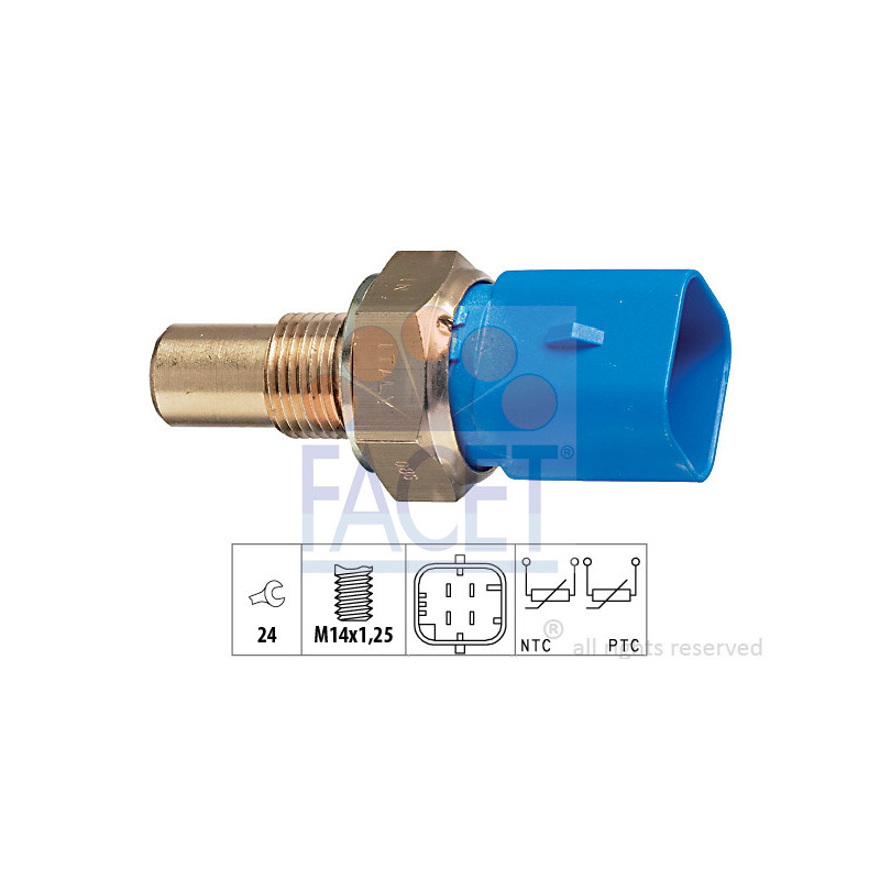 Sonde de température (liquide de refroidissement) FACET