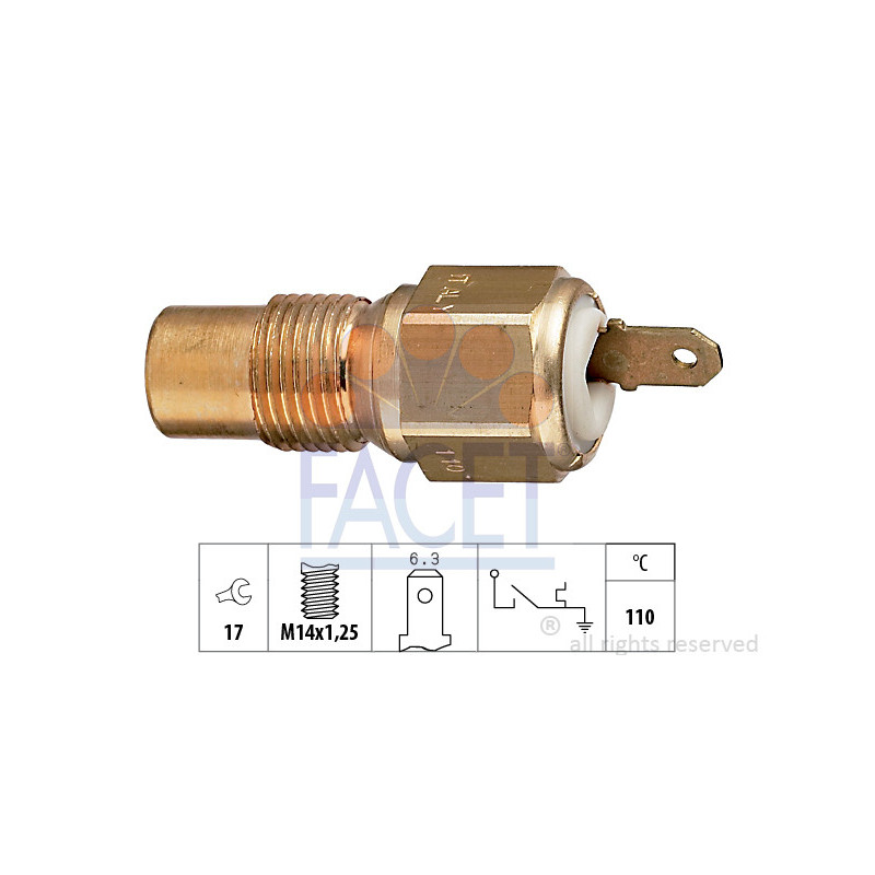Contact thermique (voyant avertisseur de l'agent réfrigérant) FACET