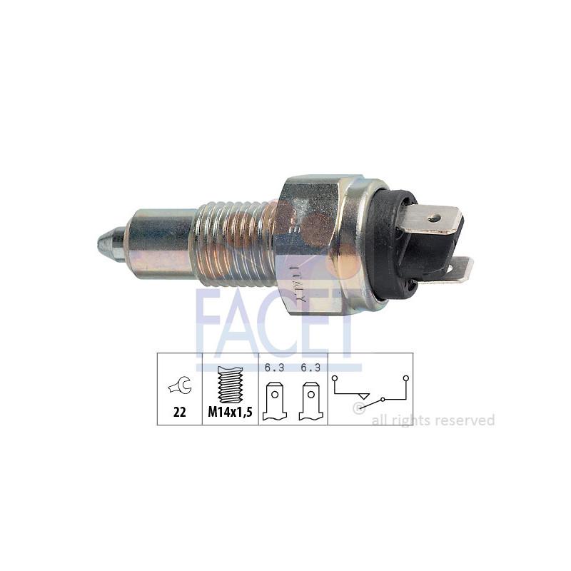 Contacteur des feux de recul FACET