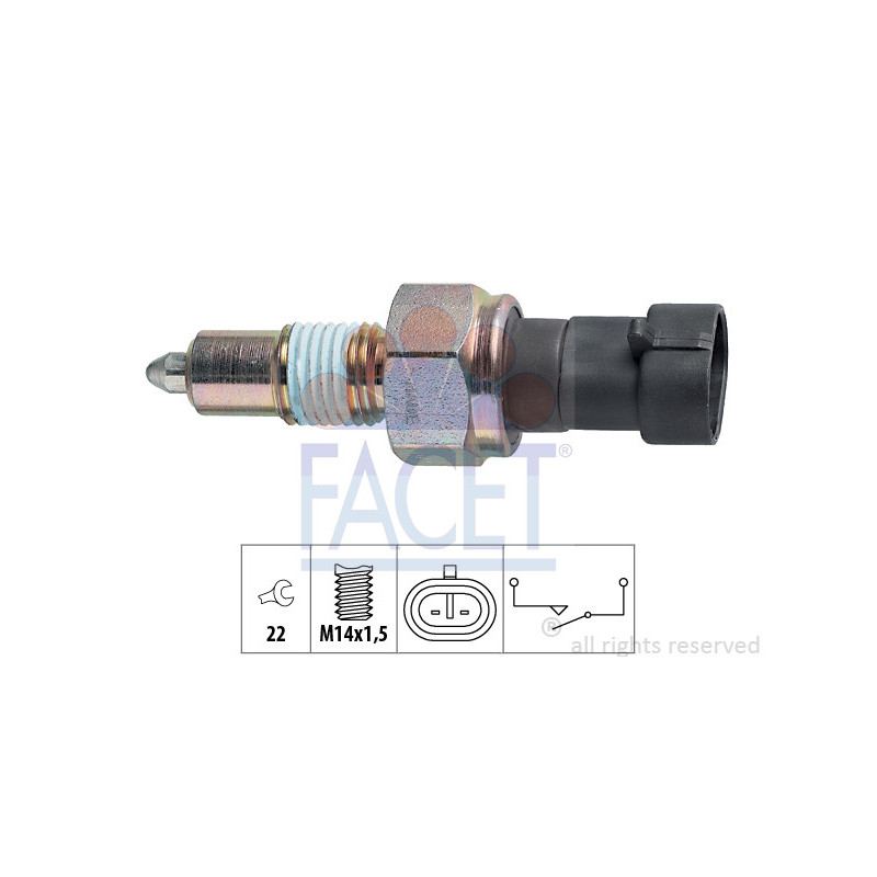 Contacteur des feux de recul FACET