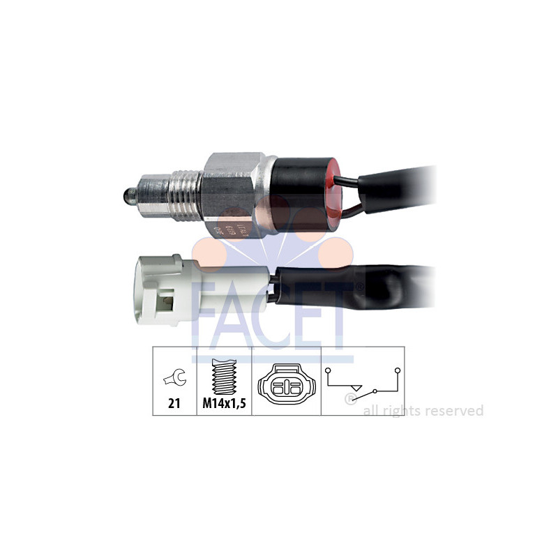 Contacteur des feux de recul FACET