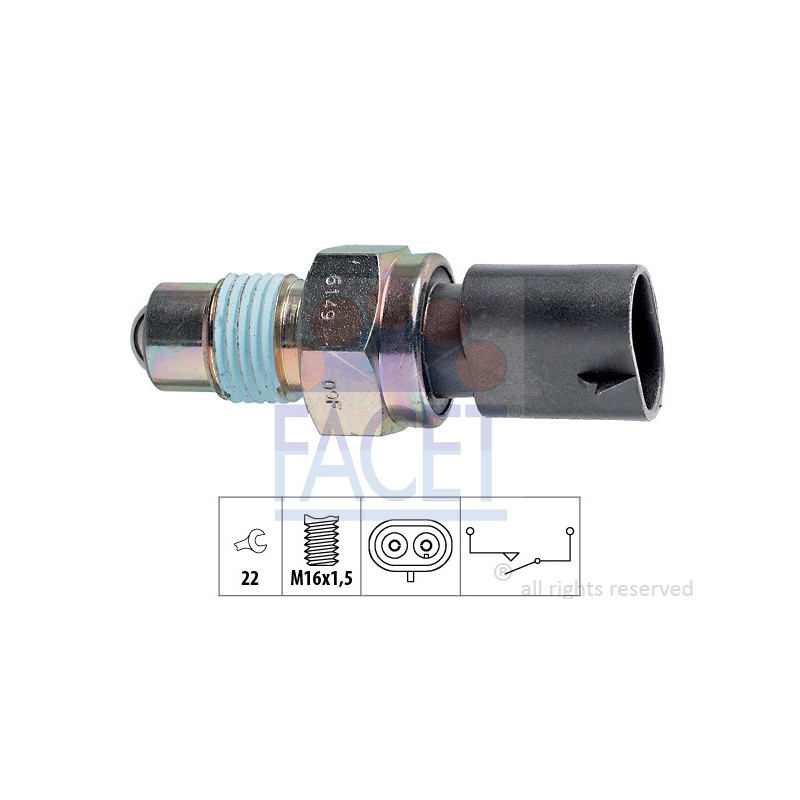 Contacteur des feux de recul FACET