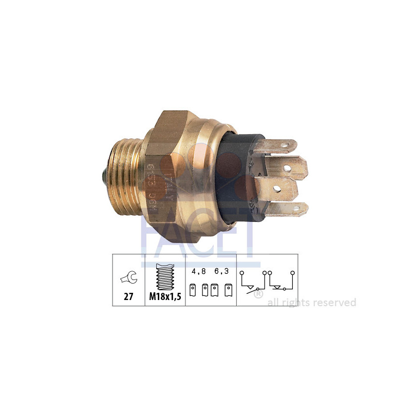 Contacteur des feux de recul FACET