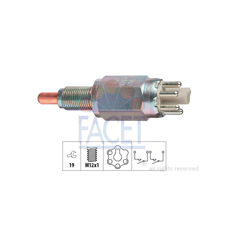 Contacteur des feux de recul FACET