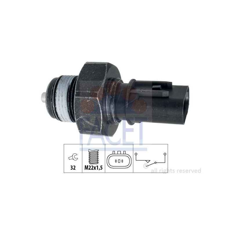 Contacteur des feux de recul FACET