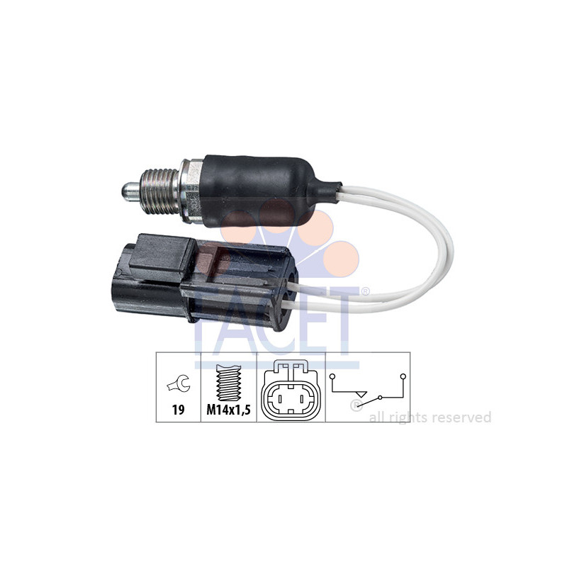 Contacteur des feux de recul FACET