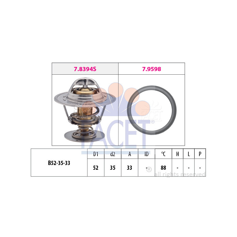 Thermostat d'eau FACET
