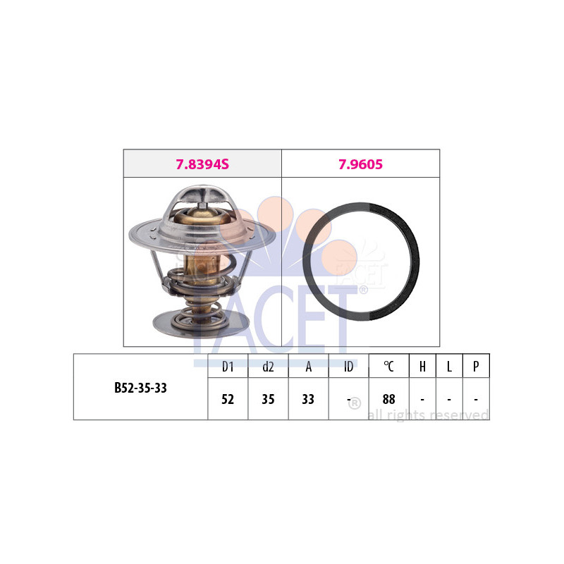 Thermostat d'eau FACET