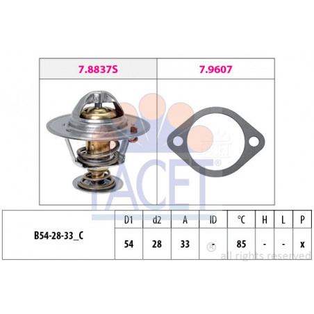 Thermostat d'eau FACET