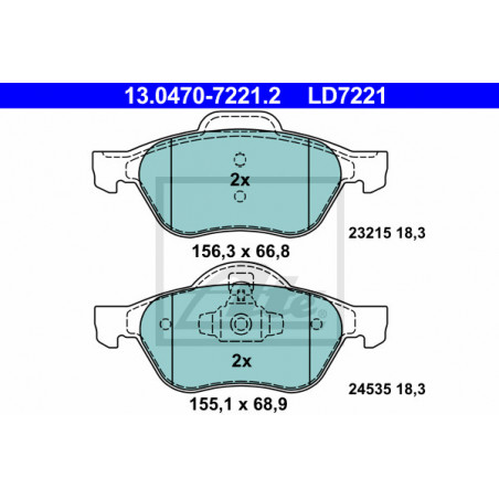 Jeu de quatre plaquettes de...