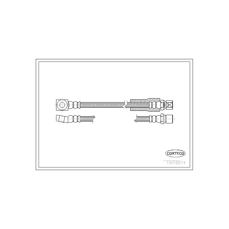 Flexible de frein CORTECO
