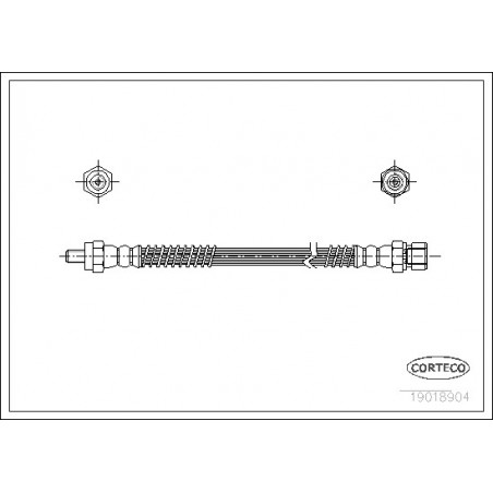 Flexible de frein CORTECO