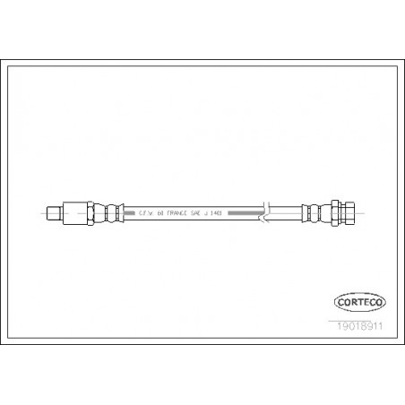 Flexible de frein CORTECO
