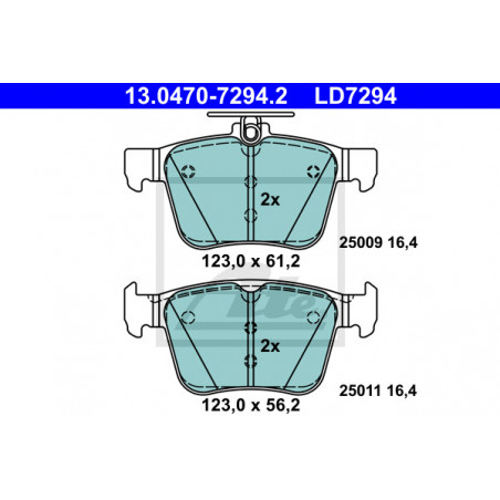 Jeu de quatre plaquettes de...