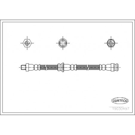 Flexible de frein CORTECO