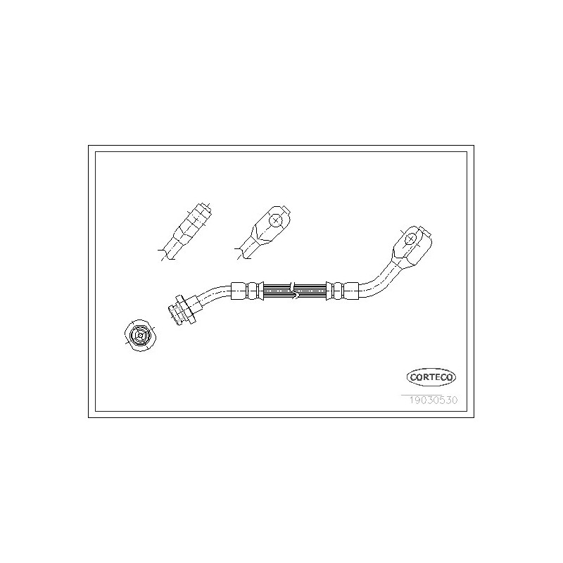 Flexible de frein CORTECO