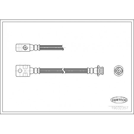 Flexible de frein CORTECO