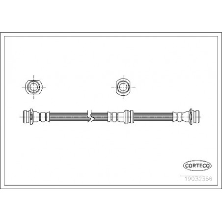 Flexible de frein CORTECO