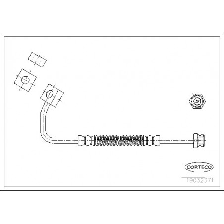 Flexible de frein CORTECO