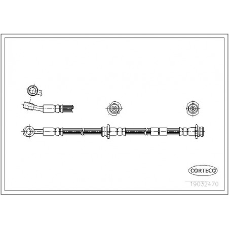 Flexible de frein CORTECO