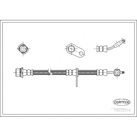 Flexible de frein CORTECO