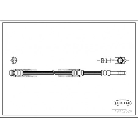 Flexible de frein CORTECO
