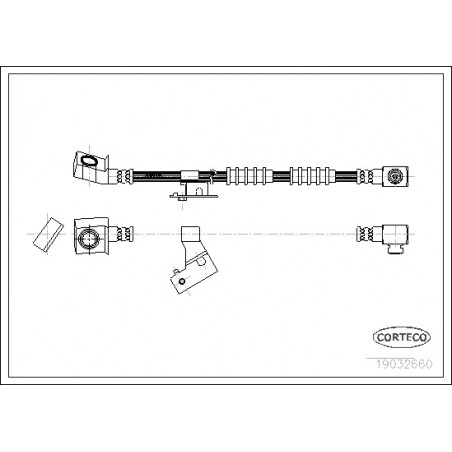 Flexible de frein CORTECO