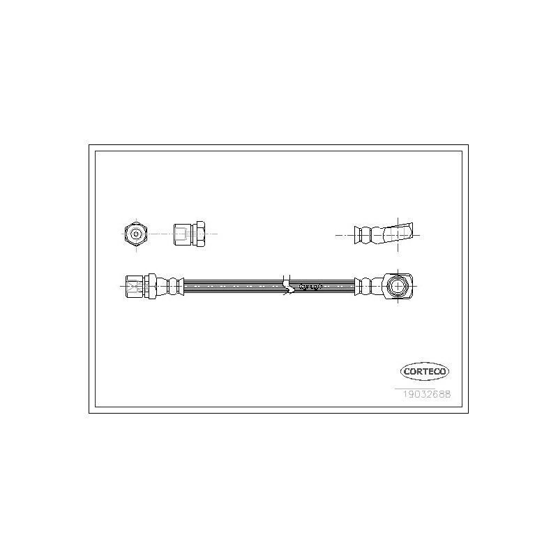 Flexible de frein CORTECO