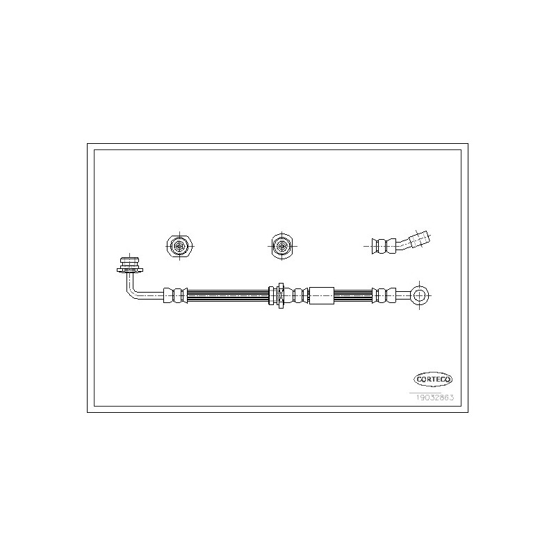 Flexible de frein CORTECO
