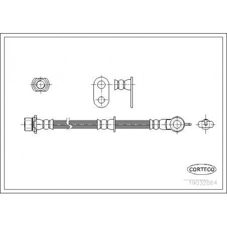 Flexible de frein CORTECO