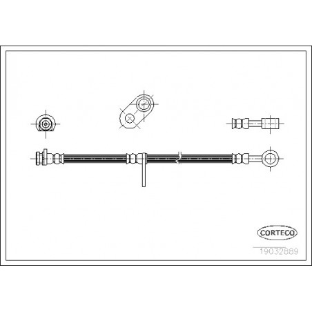 Flexible de frein CORTECO