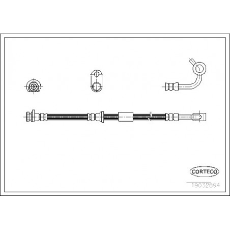 Flexible de frein CORTECO