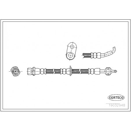 Flexible de frein CORTECO