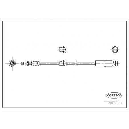 Flexible de frein CORTECO