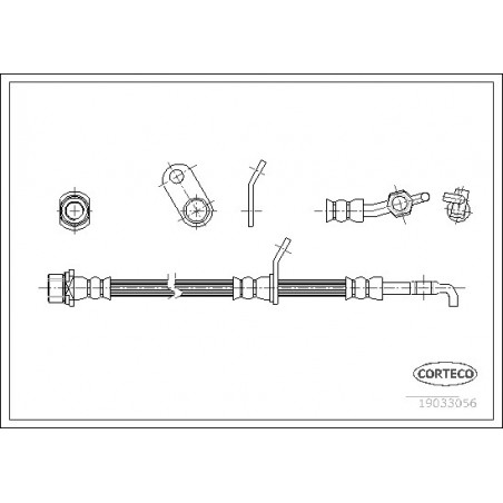 Flexible de frein CORTECO