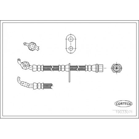 Flexible de frein CORTECO