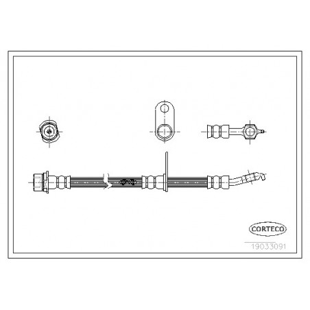 Flexible de frein CORTECO