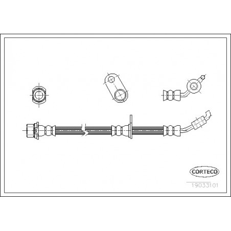 Flexible de frein CORTECO