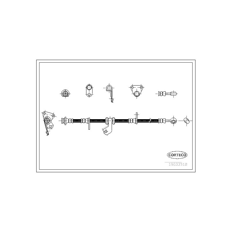 Flexible de frein CORTECO