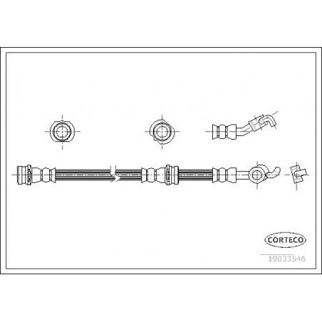 Flexible de frein CORTECO