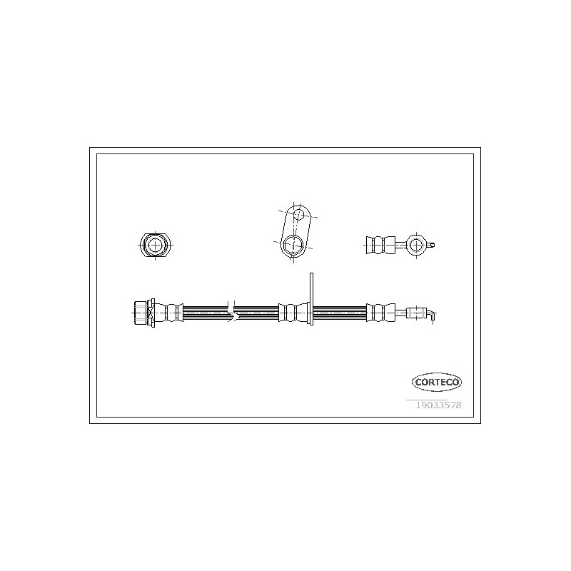 Flexible de frein CORTECO